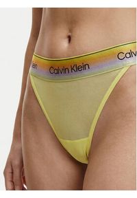 Calvin Klein Underwear Stringi LV00QF8856 Zielony. Kolor: zielony. Materiał: syntetyk #3