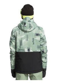 Quiksilver - Kurtka śnieżna dla Chłopcy MISSION Zielony. Kolor: zielony. Materiał: poliester, materiał. Sezon: zima. Sport: narciarstwo