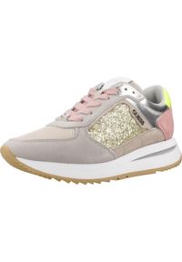 Guess - Kapcie GUESS FLPE2G LEM12 Beżowy. Kolor: beżowy. Materiał: tkanina. Styl: sportowy