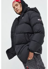 Tommy Jeans kurtka puchowa męska kolor czarny zimowa. Okazja: na co dzień. Kolor: czarny. Materiał: puch. Sezon: zima. Styl: casual #5