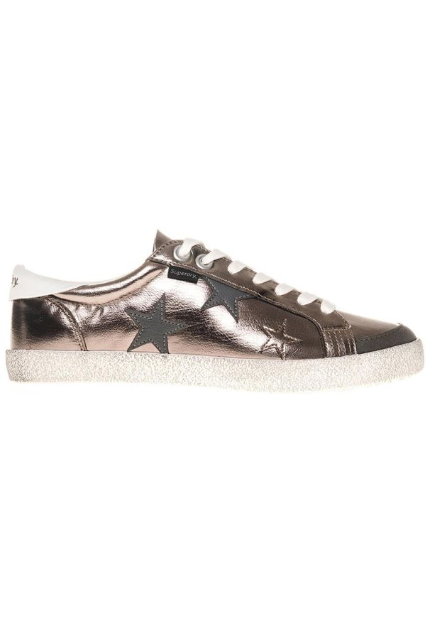 Buty do chodzenia damskie Superdry Super Sleek Logo. Kolor: szary. Sport: turystyka piesza