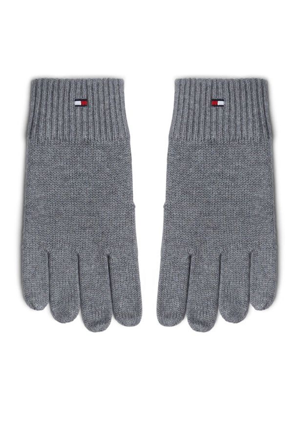 TOMMY HILFIGER - Tommy Hilfiger Rękawiczki Męskie Essentials AM0AM12845 Szary. Kolor: szary. Materiał: bawełna