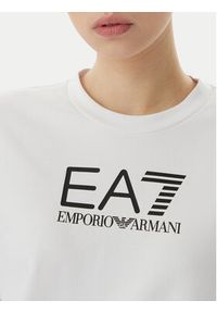 EA7 Emporio Armani Komplet bluza i szorty sportowe 7W000974 AF13135 M0003 Biały Regular Fit. Kolor: biały. Materiał: bawełna. Styl: sportowy #4