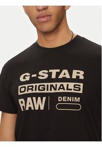 G-Star RAW - G-Star Raw T-Shirt Originals D25969-C506 1214 Czarny Regular Fit. Kolor: czarny. Materiał: bawełna