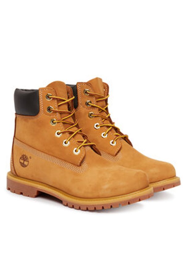 Timberland Trapery TB1103617131 Brązowy. Kolor: brązowy. Materiał: nubuk, skóra