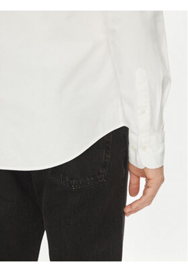 GANT - Gant Koszula Slim Oxford Stretch 3230115 Biały Slim Fit. Kolor: biały. Materiał: bawełna