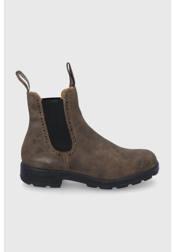 Blundstone - Sztyblety skórzane 1351. Nosek buta: okrągły. Kolor: brązowy. Materiał: skóra. Obcas: na obcasie. Wysokość obcasa: średni