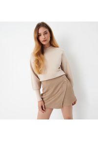 Mohito - Beżowy sweter z wiskozą - Kremowy. Kolor: kremowy. Materiał: wiskoza