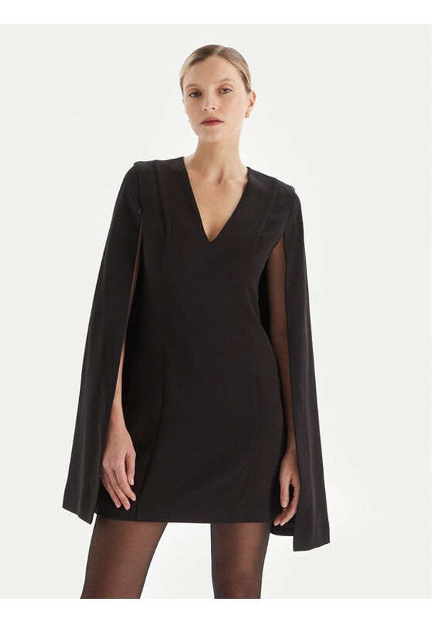 TwinSet - TWINSET Sukienka koktajlowa 252TT2402 Czarny Regular Fit. Kolor: czarny. Materiał: syntetyk. Styl: wizytowy