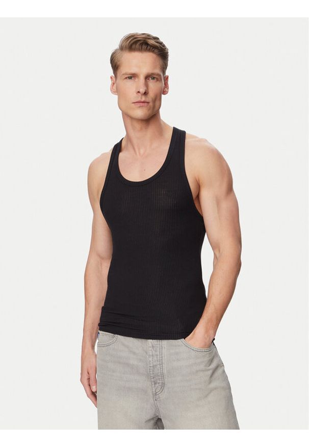Emporio Armani Tank top EM000387 AF18892 FC243 Czarny Slim Fit. Kolor: czarny. Materiał: syntetyk