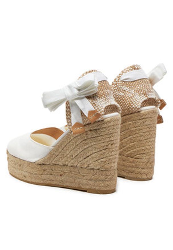 Castañer Espadryle Carina/8Ed/001 020961 Biały. Kolor: biały. Materiał: materiał