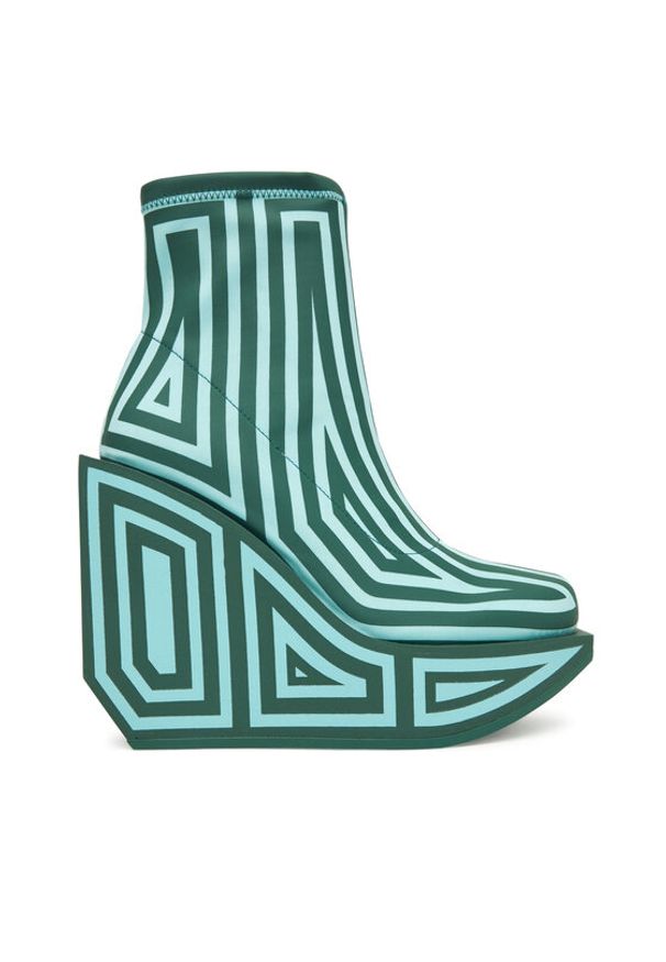 United Nude Botki Wa Bootie Hi 1087993382 Zielony. Kolor: zielony. Materiał: materiał