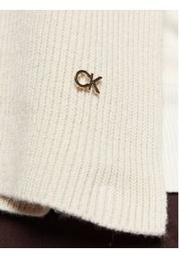 Calvin Klein Szalik Re-Lock K60K610415 Beżowy. Kolor: beżowy. Materiał: poliamid, nylon #9