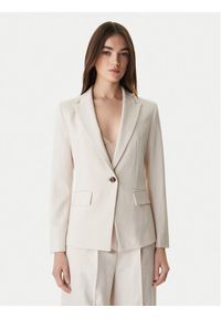 Marella Marynarka Slogan1 2615041211 Écru Slim Fit. Materiał: syntetyk #1
