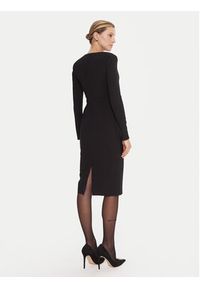 Elisabetta Franchi Sukienka koktajlowa AB-805-57E2-V460 Czarny Slim Fit. Kolor: czarny. Materiał: syntetyk. Styl: wizytowy #5