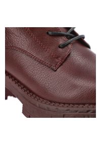 Bordowe Botki Artiker Modne Buty Damskie. Kolor: czerwony. Szerokość cholewki: normalna. Wzór: aplikacja. Sezon: zima, jesień. Obcas: na słupku #3