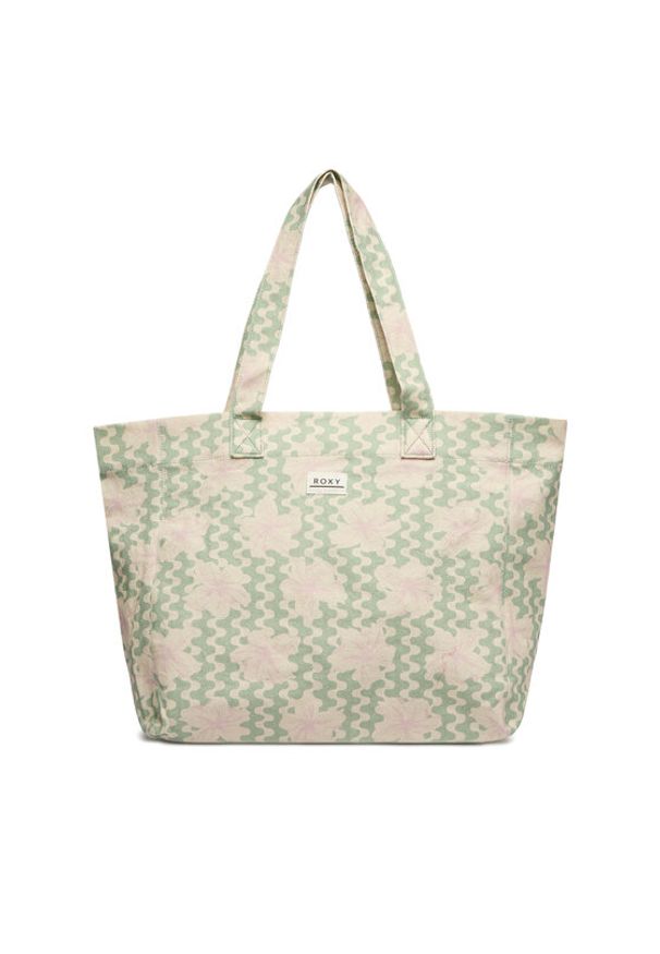 Roxy Torebka Anti Bad Vibes Printed ERJBT03406 Zielony. Kolor: zielony