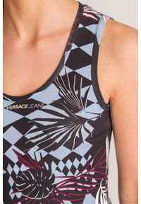 Wielokolorowa sukienka maxi Versace Jeanse z motywem tropikalnym. Kolor: wielokolorowy. Długość: maxi #3