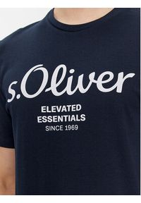 s.Oliver T-Shirt 2139909 Niebieski Regular Fit. Kolor: niebieski. Materiał: bawełna