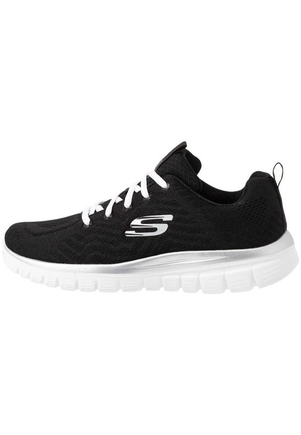 skechers - Buty damskie SKECHERS Graceful Get Connected. Kolor: biały, wielokolorowy, czarny