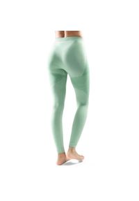 SIROKO - Damskie legginsy kompresyjne Sporty zimowe Siroko Fynbo. Kolor: zielony. Sezon: zima