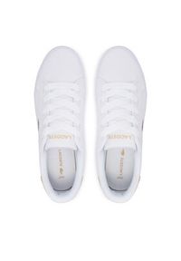 Lacoste Sneakersy 51CFA0042 83J Biały. Kolor: biały. Materiał: materiał #2