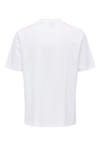 Only & Sons T-Shirt 22025274 Biały Relaxed Fit. Kolor: biały. Materiał: bawełna #7
