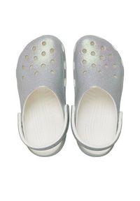Crocs Klapki Classic Iridescent Glitter Clog 211005 Srebrny. Kolor: srebrny #6