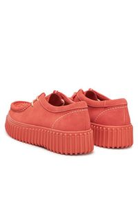Clarks Półbuty Torhill Bee 26181187 Koralowy. Kolor: pomarańczowy. Materiał: skóra
