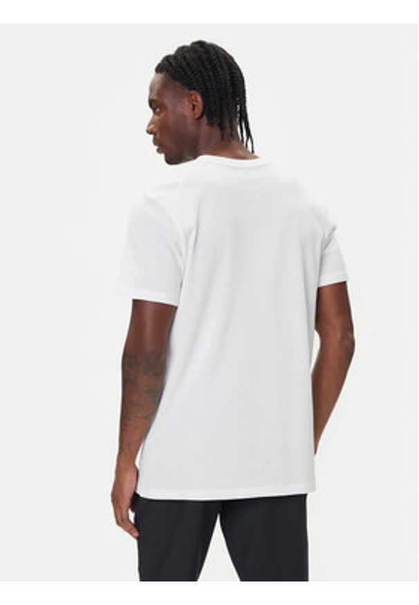 Under Armour T-Shirt Ua Logo Emb 1373997 Biały Relaxed Fit. Kolor: biały. Materiał: bawełna, syntetyk