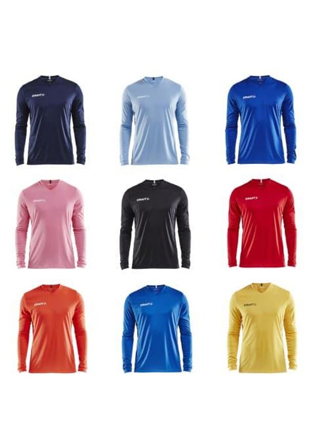 Dżersej z długim rękawem Craft squad solid. Kolor: niebieski. Materiał: jersey. Długość rękawa: długi rękaw. Długość: długie