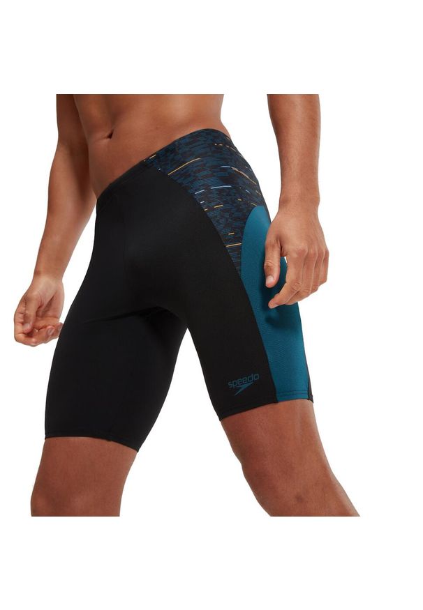 Kąpielówki męskie spodenki kąpielowe Speedo Endurance Splice. Kolor: niebieski, czarny, wielokolorowy
