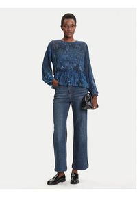 Desigual Bluzka Plise 25WWBW09 Granatowy Regular Fit. Kolor: niebieski. Materiał: syntetyk #2
