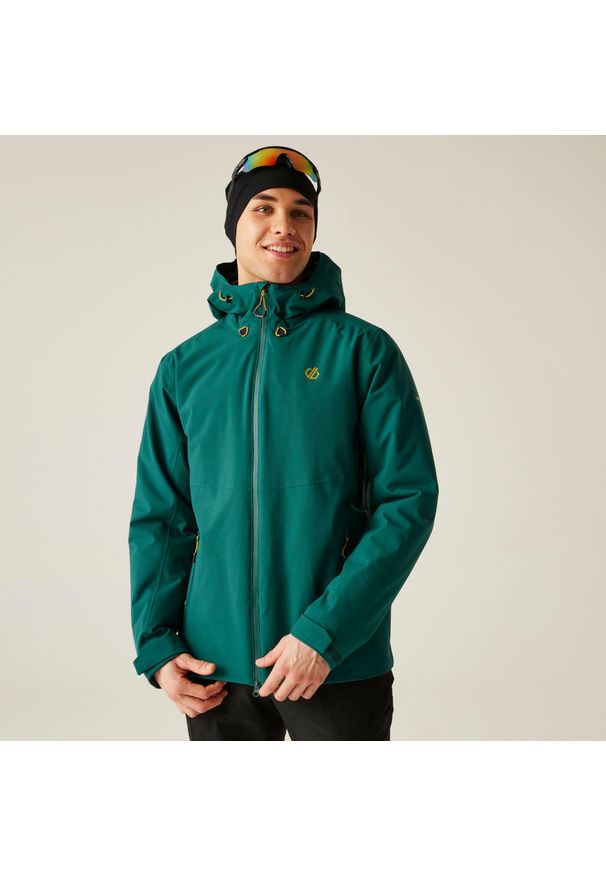 DARE 2B - Kurtka męska ocieplana Torrek Blazen wodoodporna Dare 2b. Kolor: niebieski, turkusowy, wielokolorowy. Materiał: tkanina, puch. Sport: wspinaczka, turystyka piesza