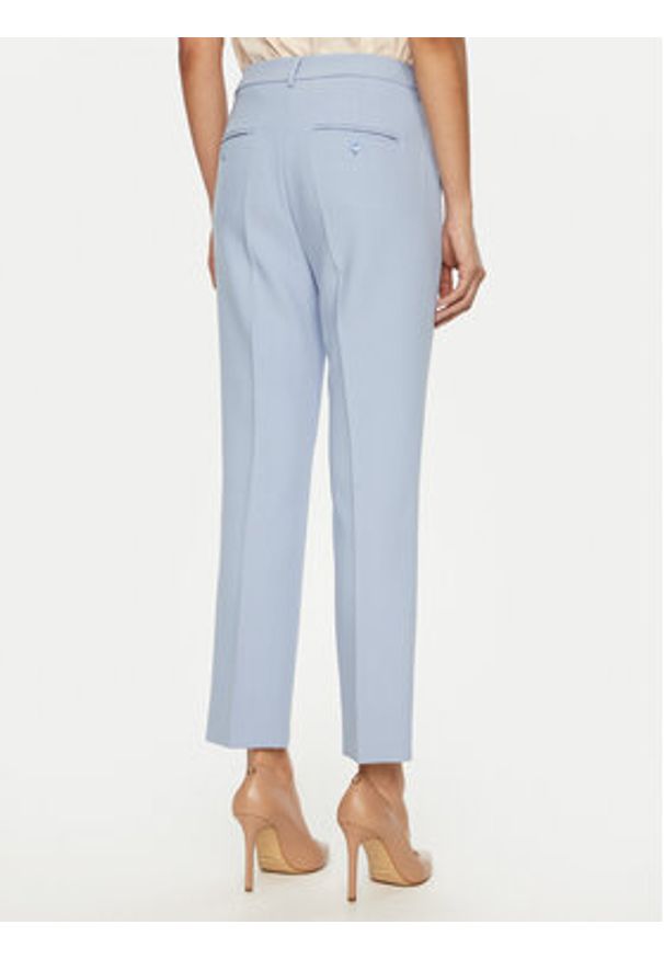 Weekend Max Mara Chinosy Rana 2515131031 Błękitny Slim Fit. Kolor: niebieski. Materiał: syntetyk