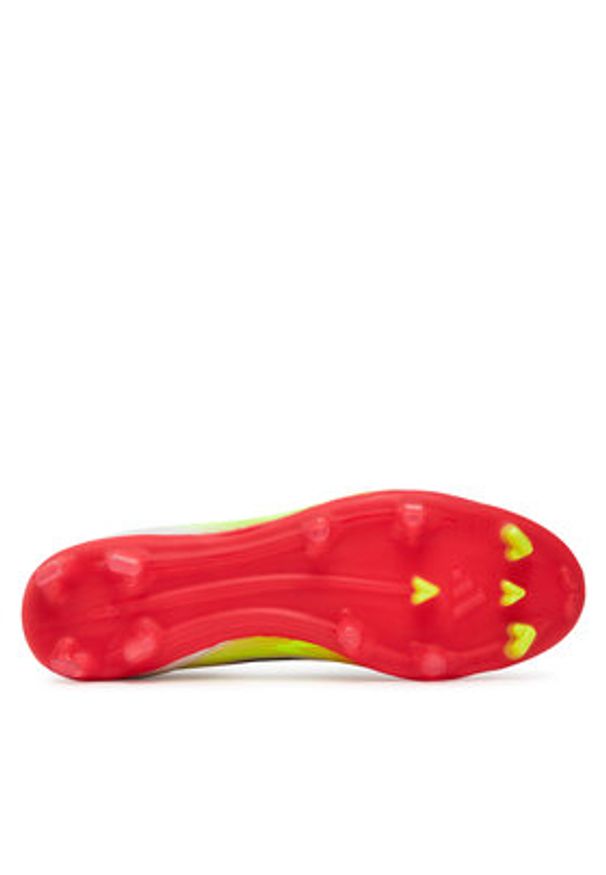 Adidas - adidas Buty do piłki nożnej F50 League Mid Firm/Multi-Ground JI0434 Biały. Kolor: biały. Materiał: materiał