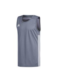 Adidas - Koszulka adidas 3G Speed szaro-biała unisex. Kolor: wielokolorowy, niebieski, biały. Materiał: poliester. Styl: sportowy #1