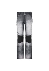 Damskie spodnie narciarskie softshell Kilpi JEANSO-W. Kolor: szary, czarny, wielokolorowy. Materiał: softshell. Sezon: zima. Sport: narciarstwo #1