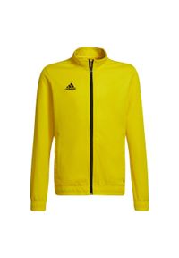 Adidas - Bluza piłkarska dla dzieci adidas Entrada 22 Track Jacket. Kolor: żółty, wielokolorowy, czarny. Sport: piłka nożna