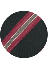 Klasyczny Krawat Klubowy - Alties - Czarny w Prążek. Kolor: czarny. Materiał: tkanina. Wzór: prążki. Styl: klasyczny #5