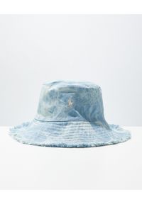 Ralph Lauren - RALPH LAUREN - Niebieskie kapelusz typu bucket. Kolor: niebieski. Materiał: bawełna #2