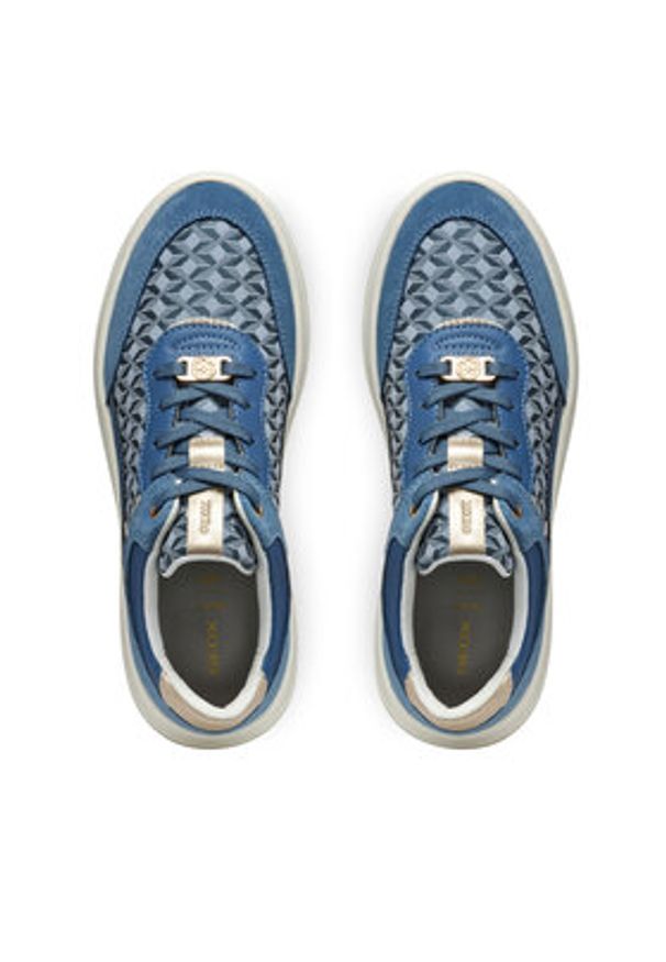 Geox Sneakersy D Spherica Ecub-3 D46WTD 0CK22 C4005 Niebieski. Kolor: niebieski. Materiał: materiał
