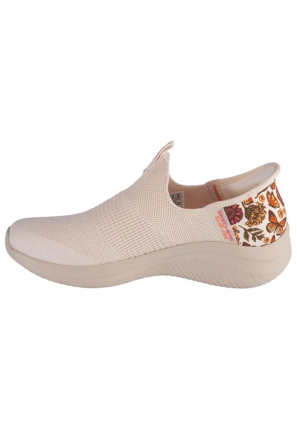 skechers - Buty sportowe Sneakersy damskie, Slip-Ins Ultra Flex 3.0 New Wings. Kolor: biały. Sport: turystyka piesza
