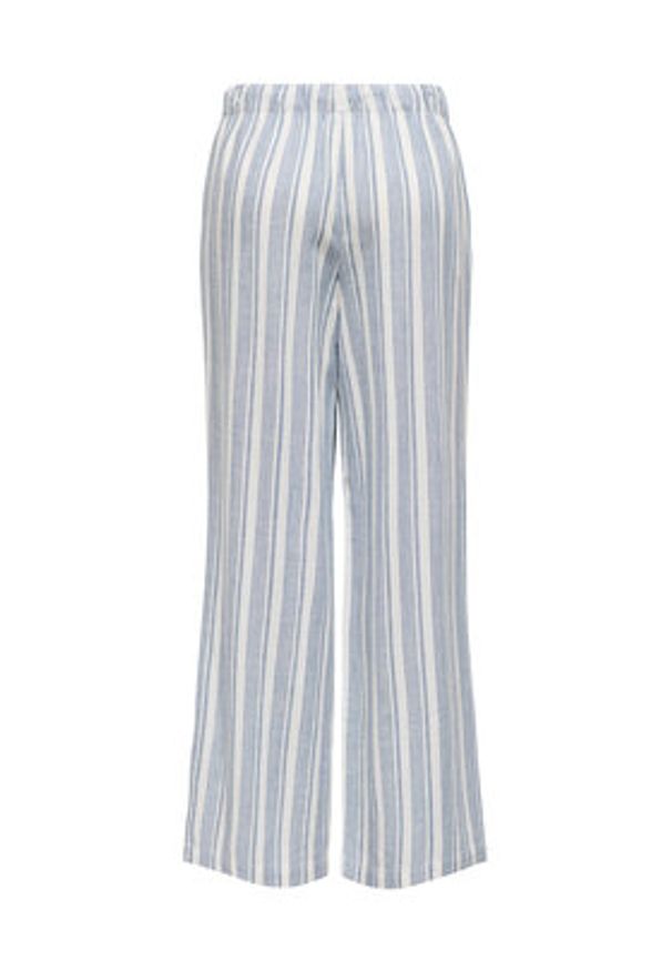 only - ONLY Spodnie materiałowe Caro 15291807 Błękitny Loose Fit. Kolor: niebieski. Materiał: len