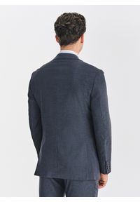 Pako Lorente - PAKO LORENTE - Granatowa marynarka garniturowa. Okazja: na spotkanie biznesowe. Kolor: niebieski. Materiał: poliester, elastan, wiskoza. Styl: biznesowy #4