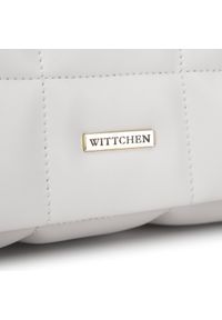 Wittchen - Damska listonoszka z pikowanym frontem. Kolor: biały. Materiał: skórzane. Styl: elegancki. Rodzaj torebki: na ramię #4