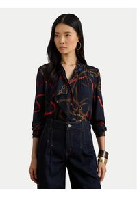 Lauren Ralph Lauren - LAUREN RALPH LAUREN Koszula 200P03553001 Granatowy Regular Fit. Kolor: niebieski. Materiał: syntetyk #1