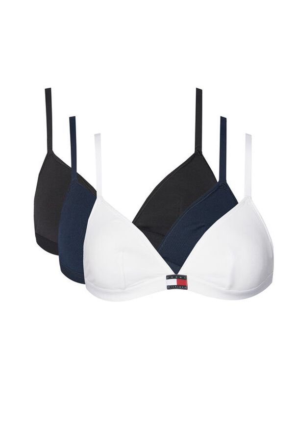 TOMMY HILFIGER - Tommy Hilfiger Komplet 3 biustonoszy UW0UW05747 Kolorowy. Materiał: bawełna. Wzór: kolorowy