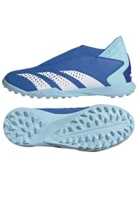 Adidas - Buty piłkarskie adidas Predator Accuracy.3 Ll Tf Jr IE9437 niebieskie. Kolor: niebieski. Materiał: guma, syntetyk. Sport: piłka nożna #4