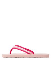 TOMMY HILFIGER - Tommy Hilfiger Japonki Logo Print Flip Flop T3A8-33294-0058 S Różowy. Kolor: różowy. Materiał: materiał. Wzór: nadruk #4